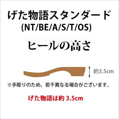 みずとりの下駄 げた物語スタンダード T-2 紺つむぎ/紺・紺