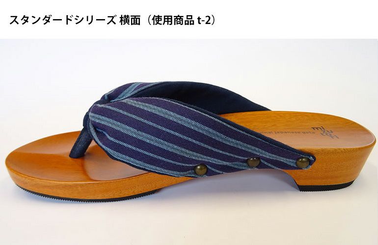 みずとりの下駄 げた物語 スタンダード NT-22 市松ダイヤ/黒・黒