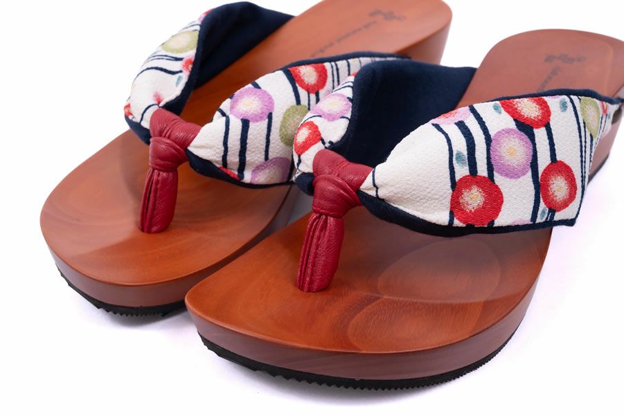 hitete（ハイテテ） 4.5 KT-56 夢椿/紺・シフォンカーフ赤