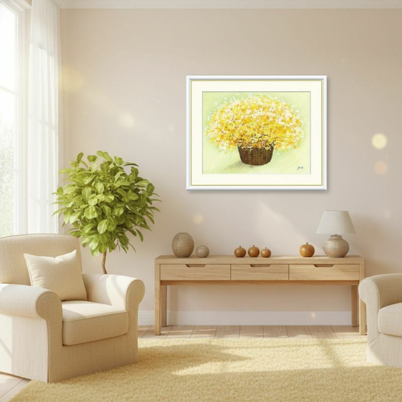 明るいイエローのブーケ