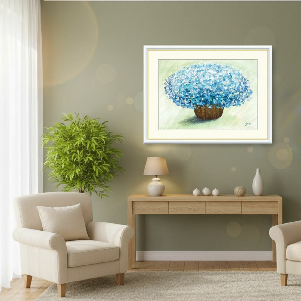 爽やかなブルーのブーケ