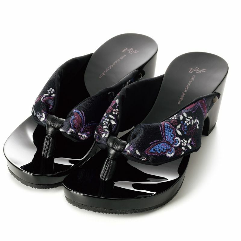 hitete ハイテテ KCB-24 胡蝶/黒・シフォンカーフ黒