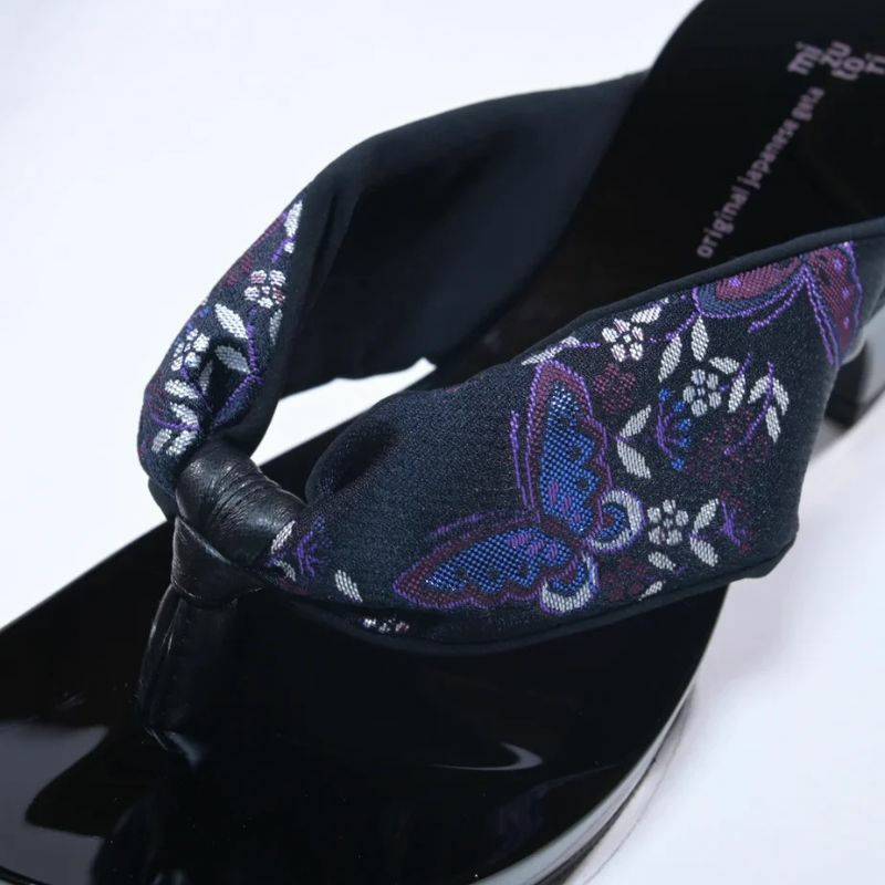 hitete ハイテテ KCB-24 胡蝶/黒・シフォンカーフ黒